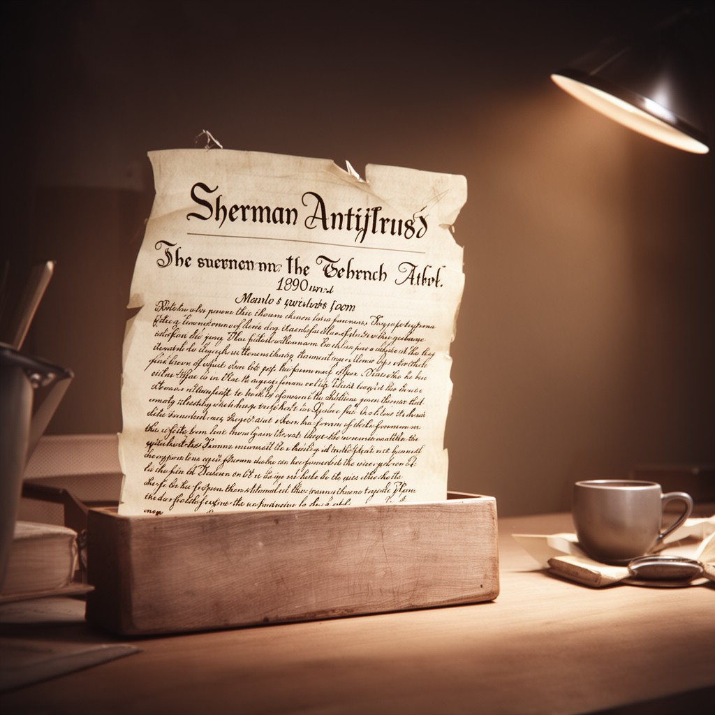 AI-generated illustration of Sherman Antitrust Act