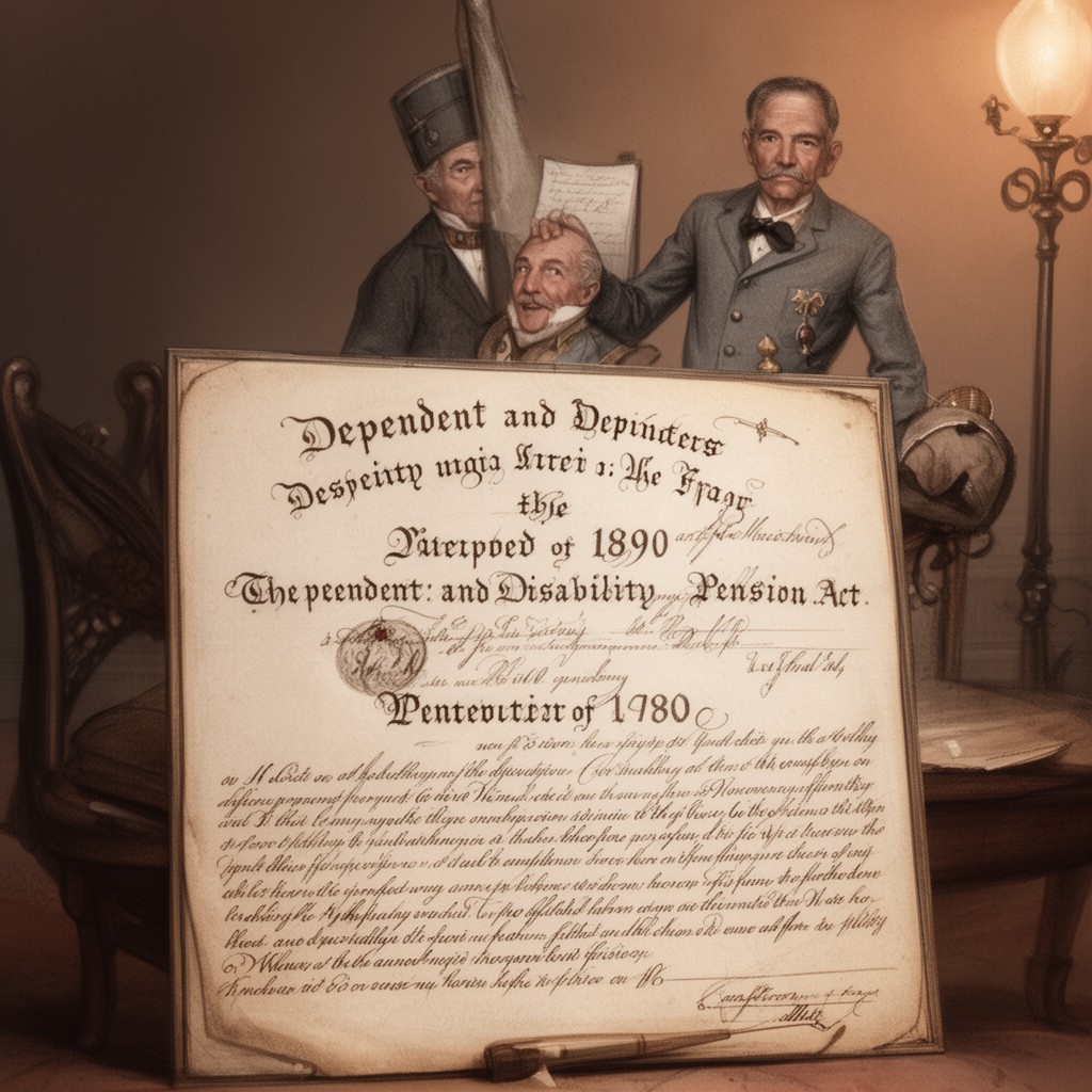 AI-generated illustration of Dependent and Disability Pension Act