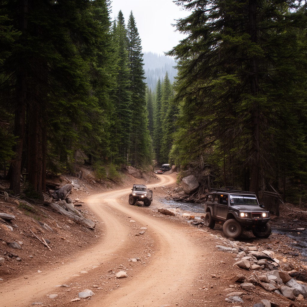 AI-generated illustration of Rubicon Trail (segment)