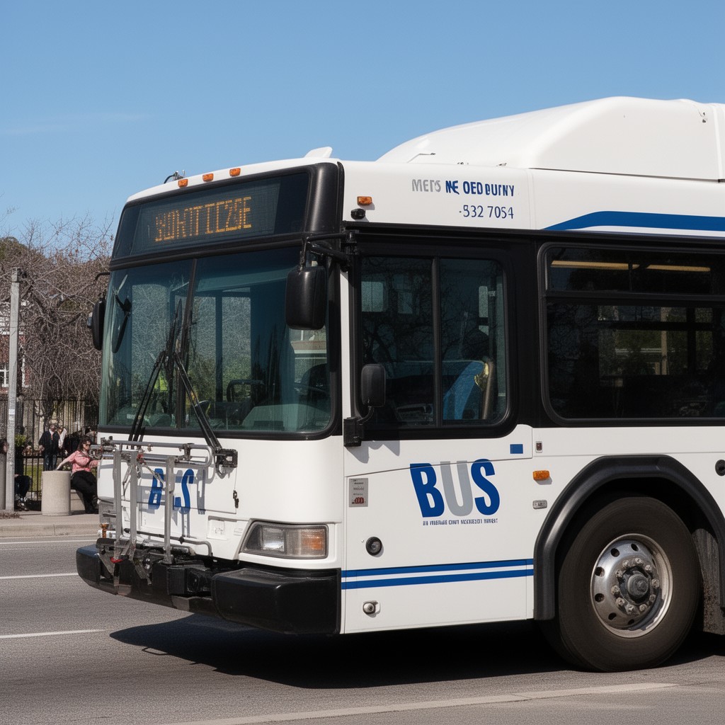 AI-generated illustration of The Bus (Merced County Transit)
