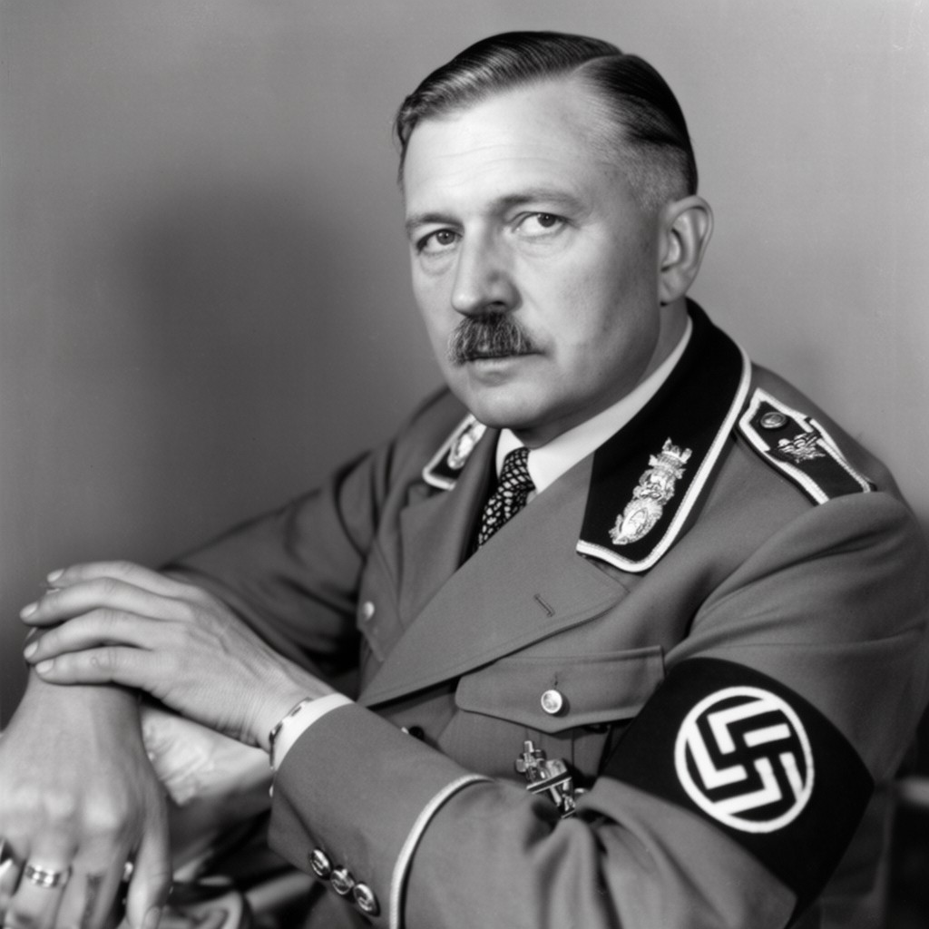 AI-generated illustration of HeinrichHimmler