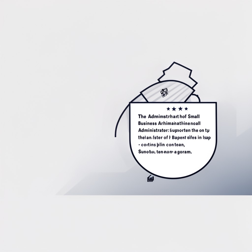 AI-generated illustration of Administrator of the Small Business Administration