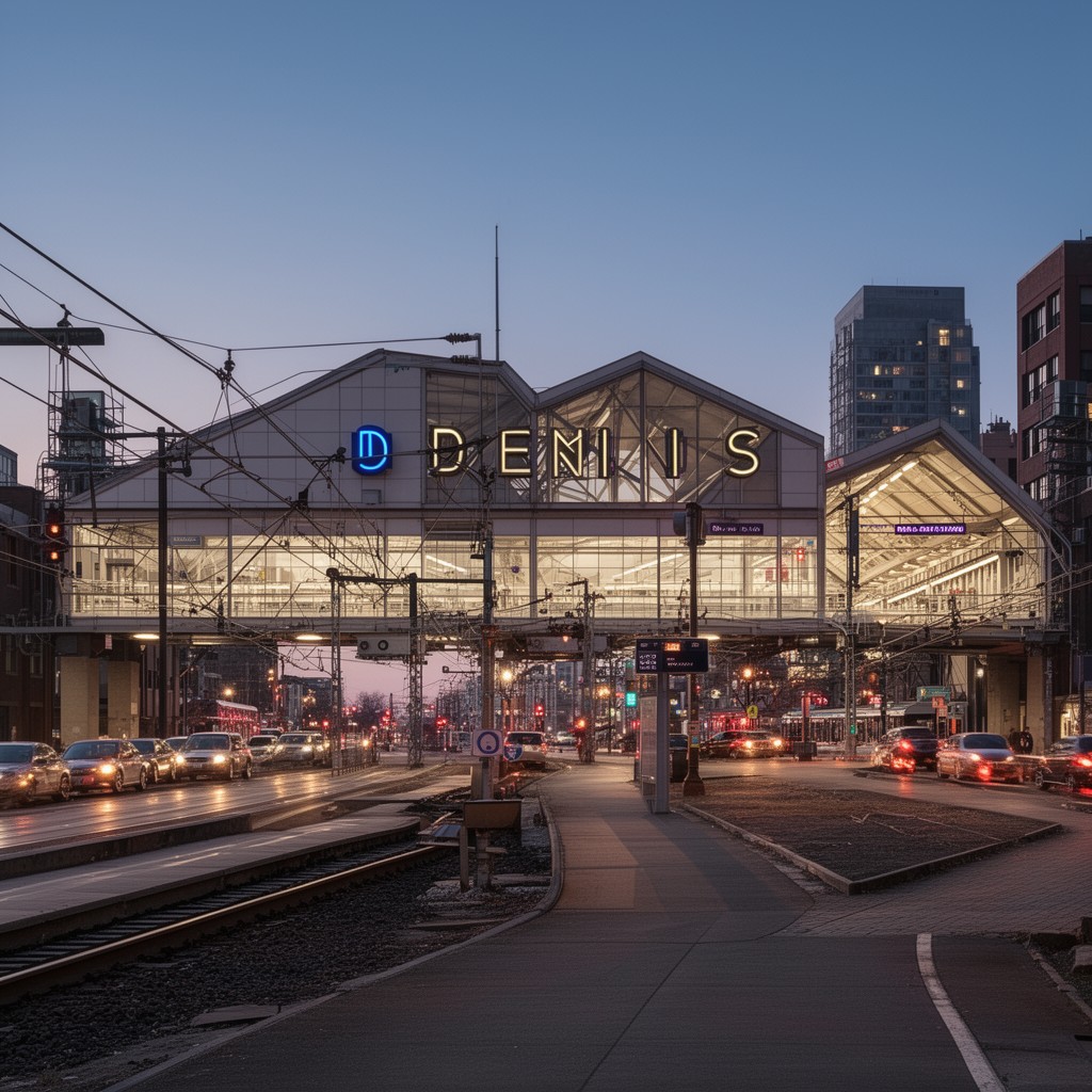 AI-generated illustration of Davis station