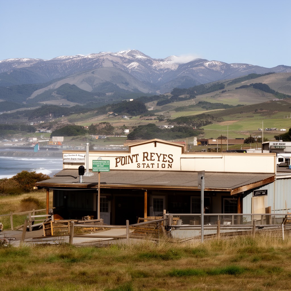 AI-generated illustration of Point Reyes Station