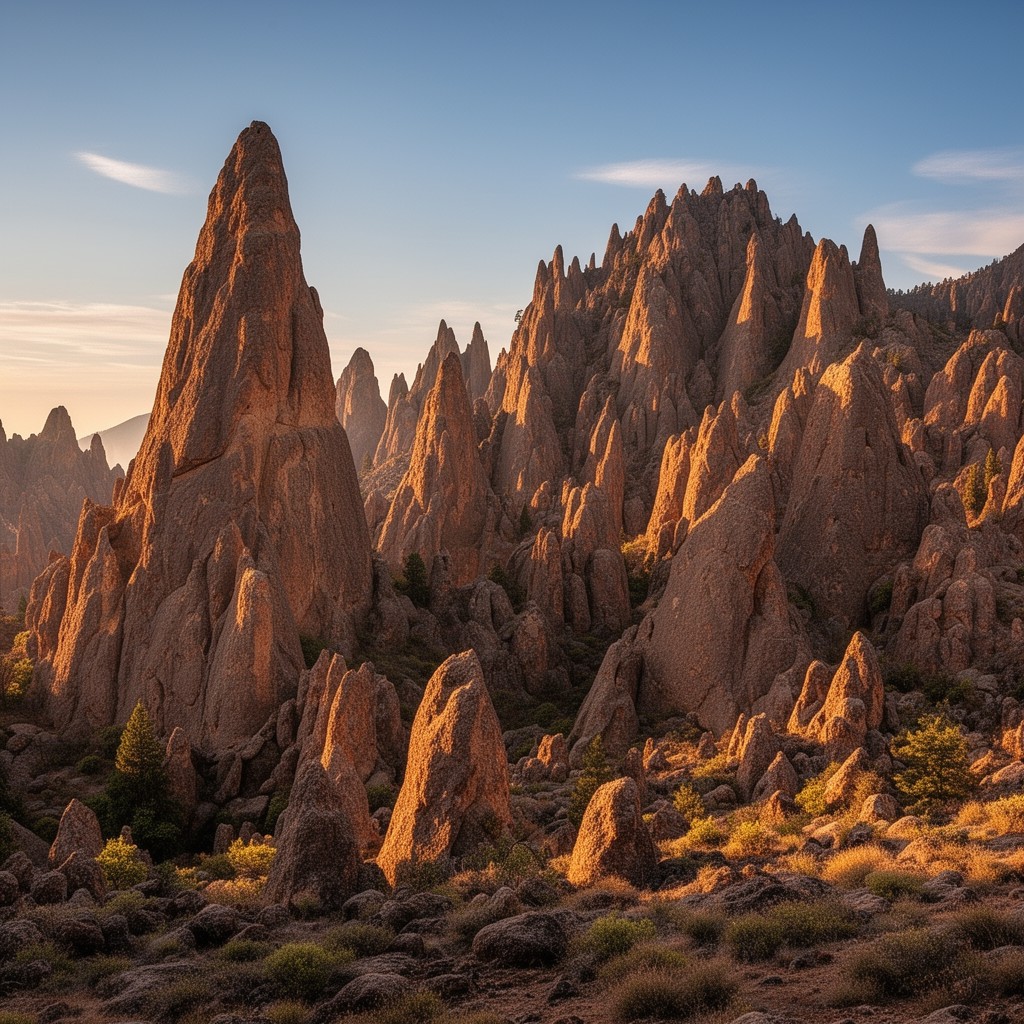 AI-generated illustration of The Pinnacles (rock formations)