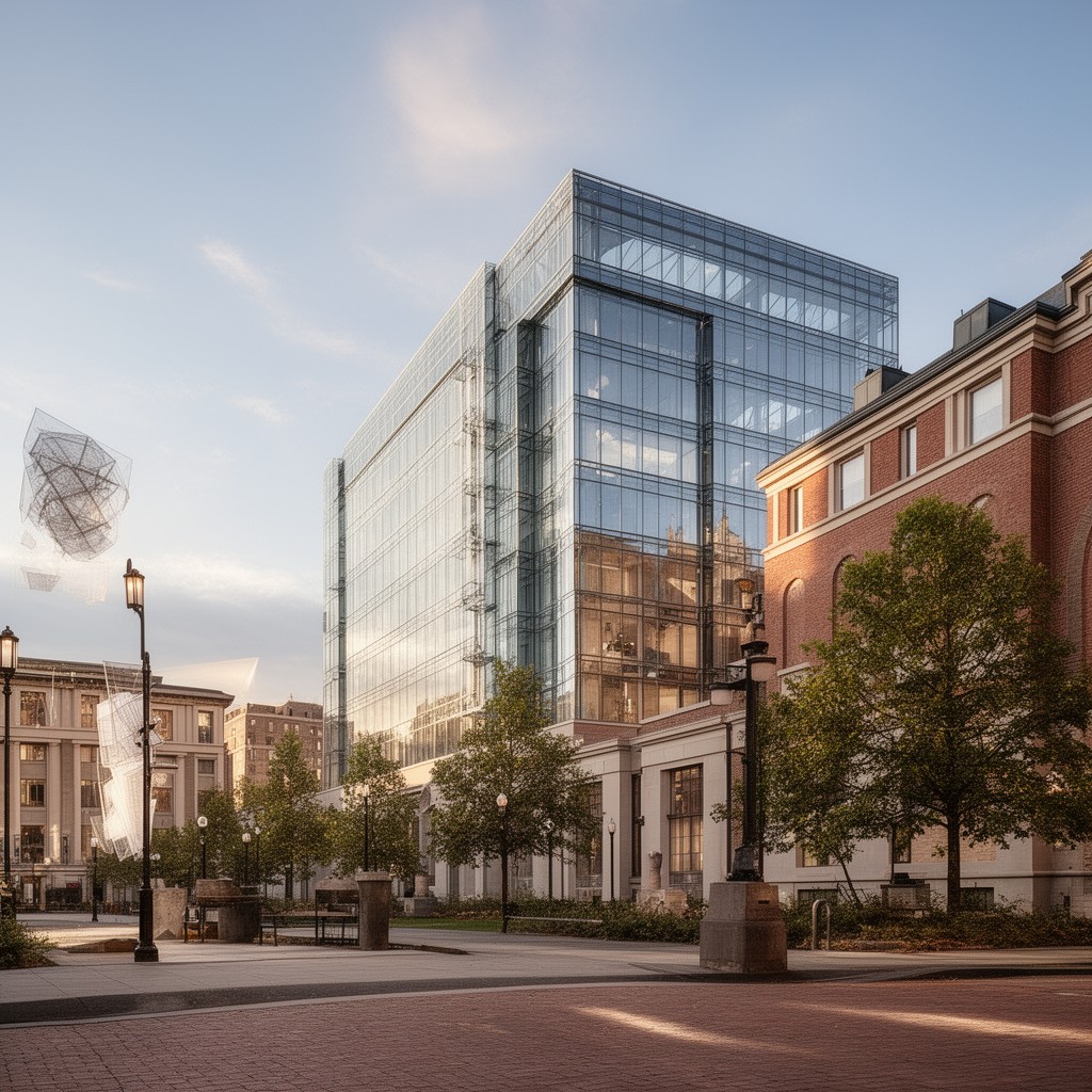AI-generated illustration of Graduate School of Architecture, Planning and Preservation