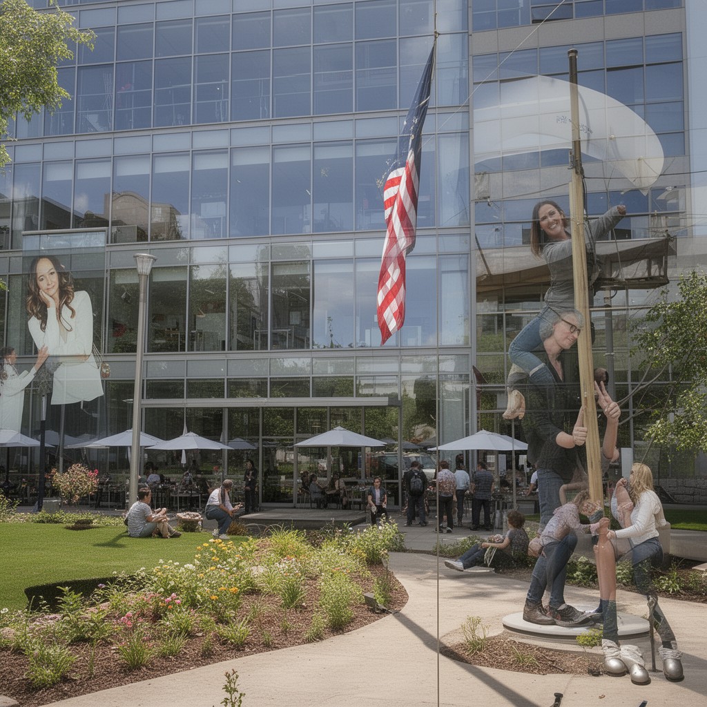 AI-generated illustration of Columbia Global Centers