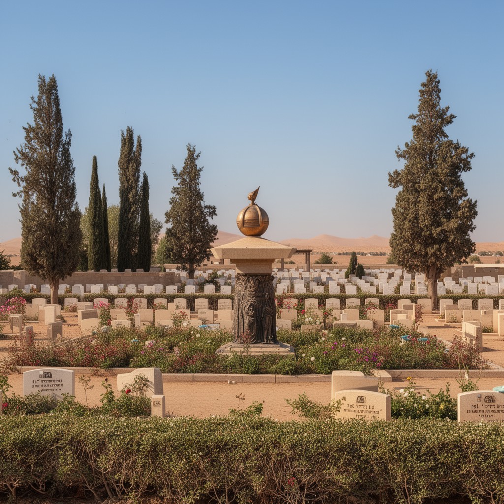 AI-generated illustration of Commonwealth War Cemetery