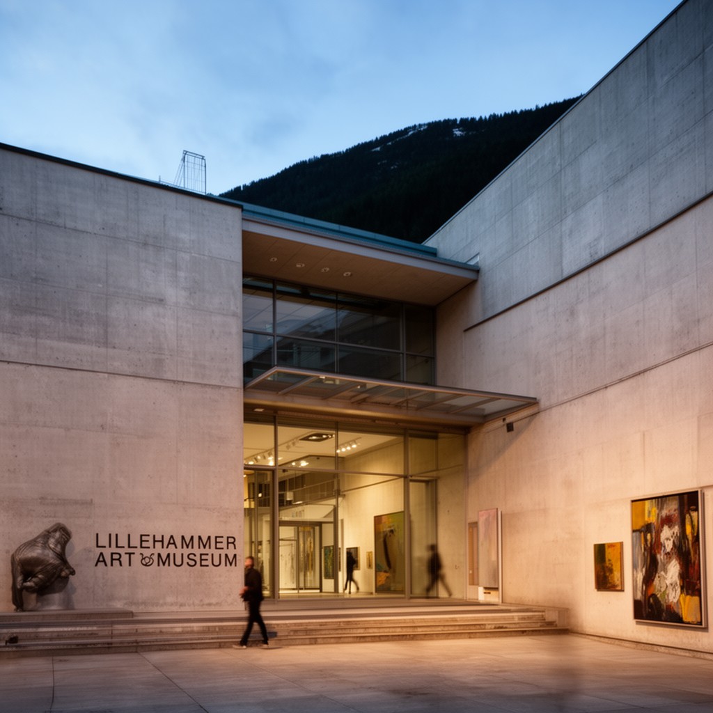 AI-generated illustration of Lillehammer Art Museum