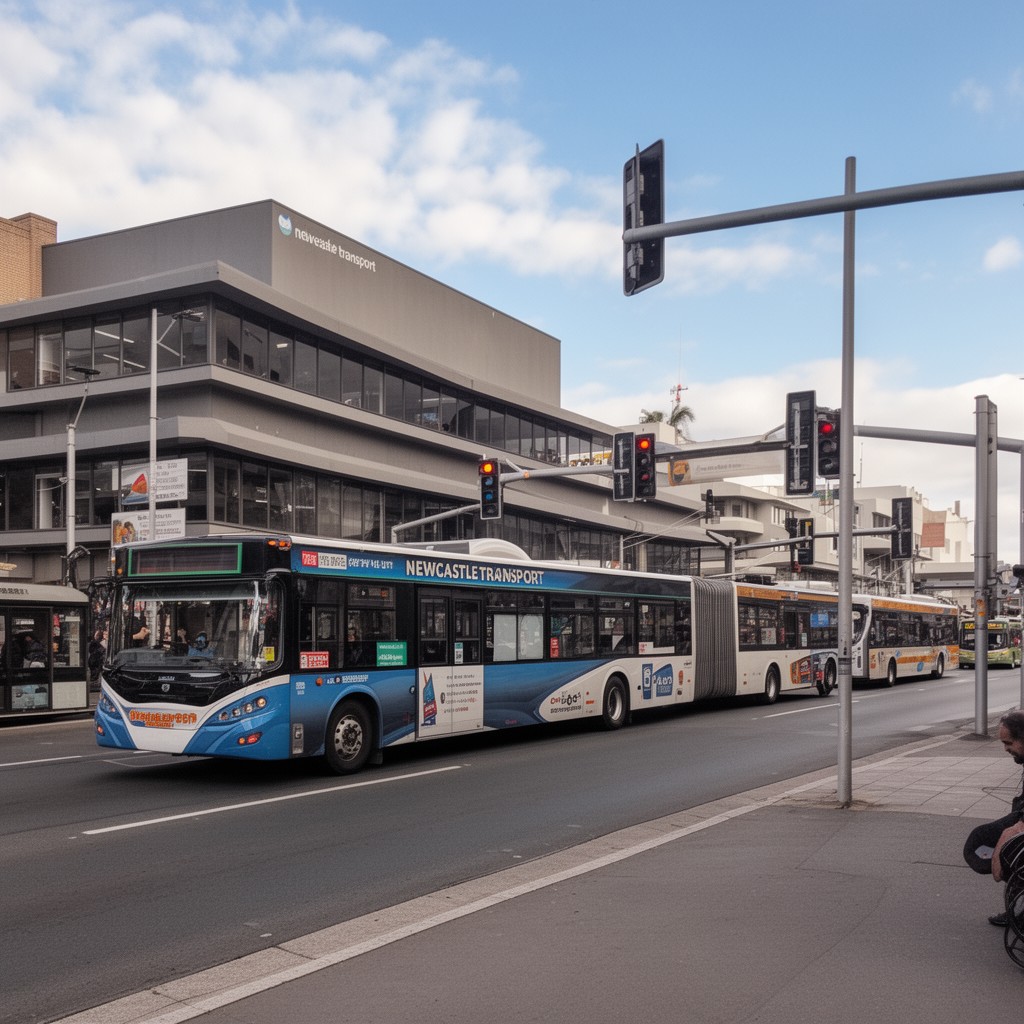 AI-generated illustration of Newcastle Transport