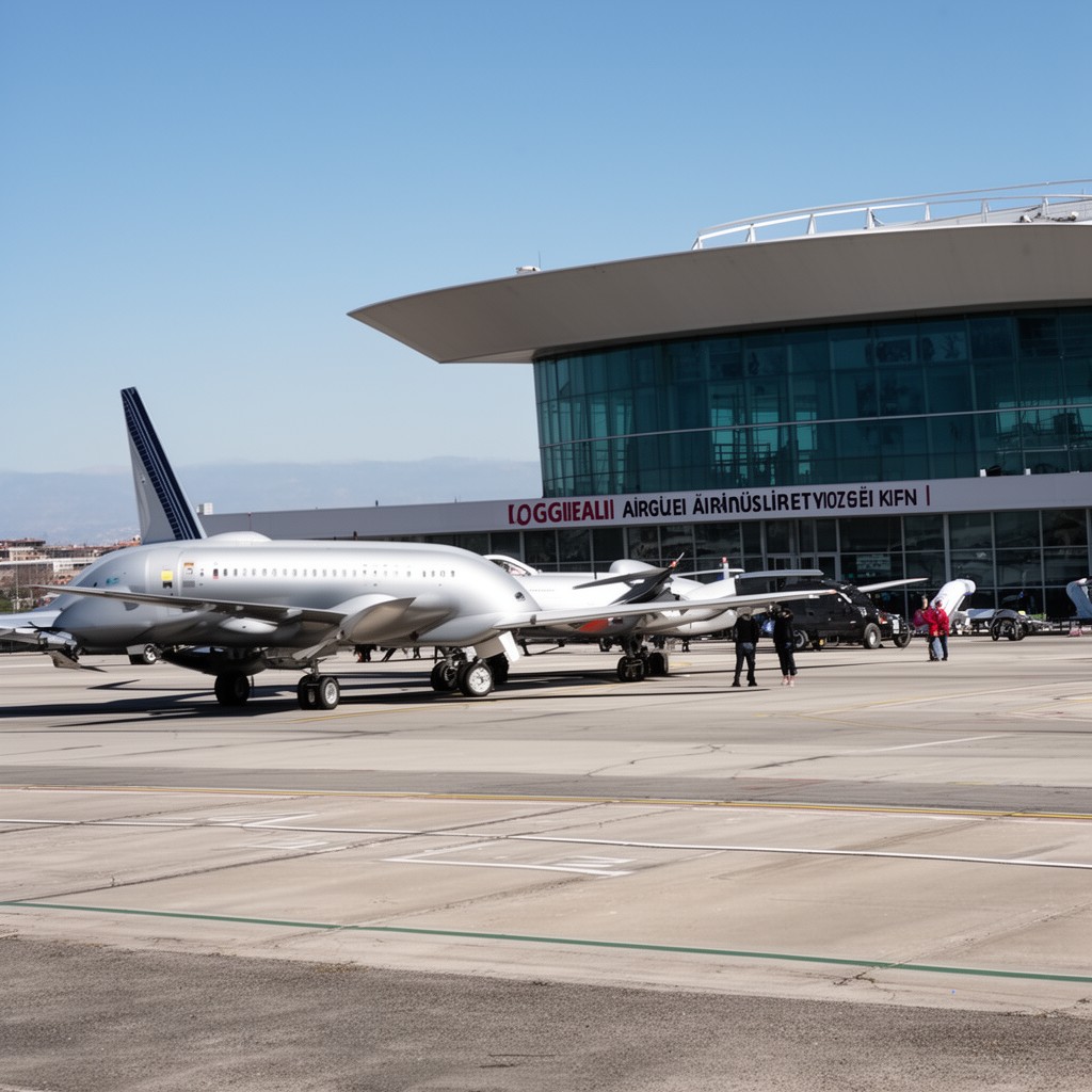 AI-generated illustration of Oğuzeli Airport
