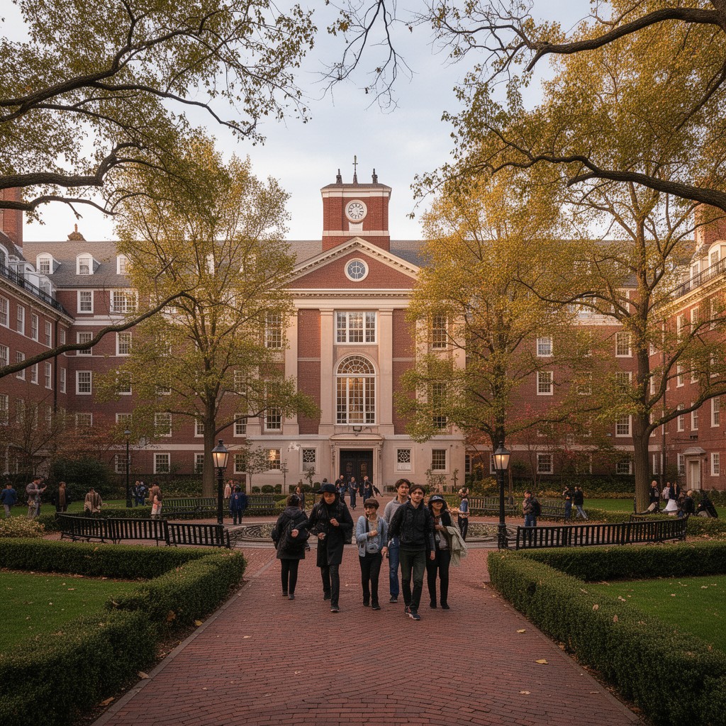 AI-generated illustration of Thayer Hall