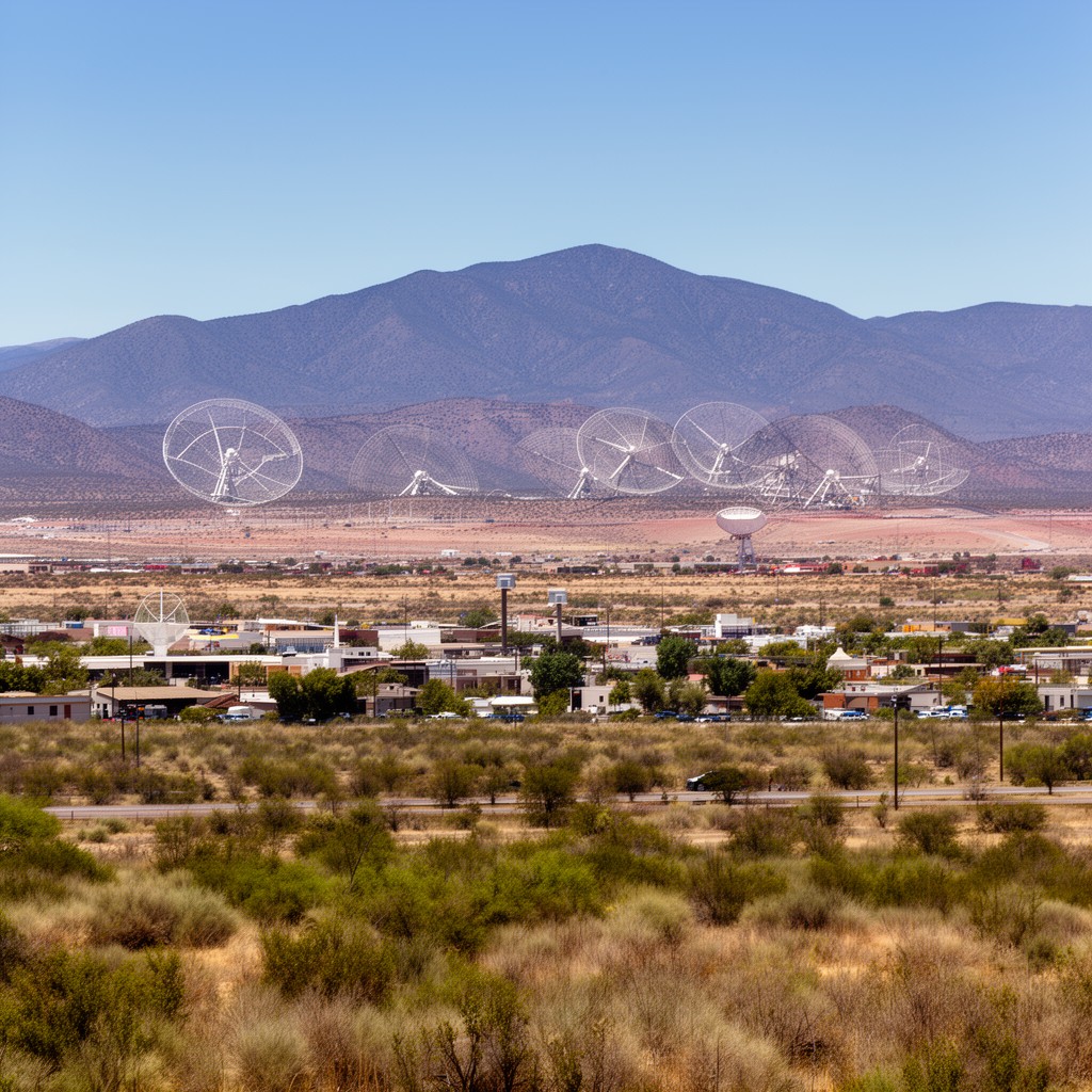 AI-generated illustration of Socorro, New Mexico