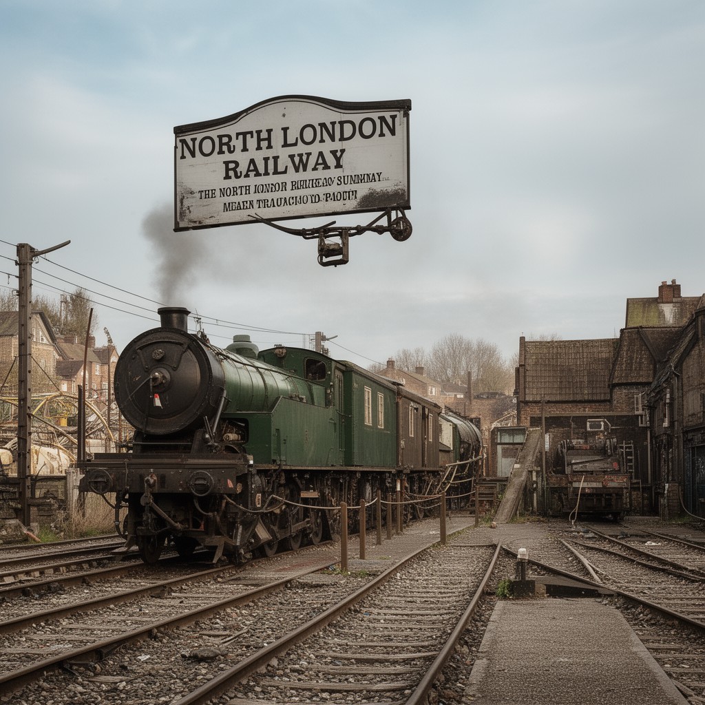 AI-generated illustration of North London Railway
