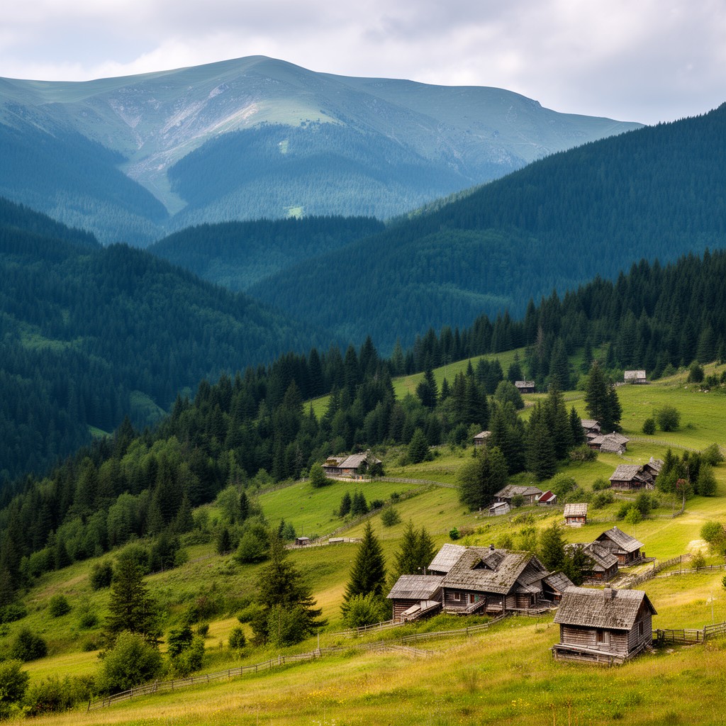 AI-generated illustration of Osogovo Mountains