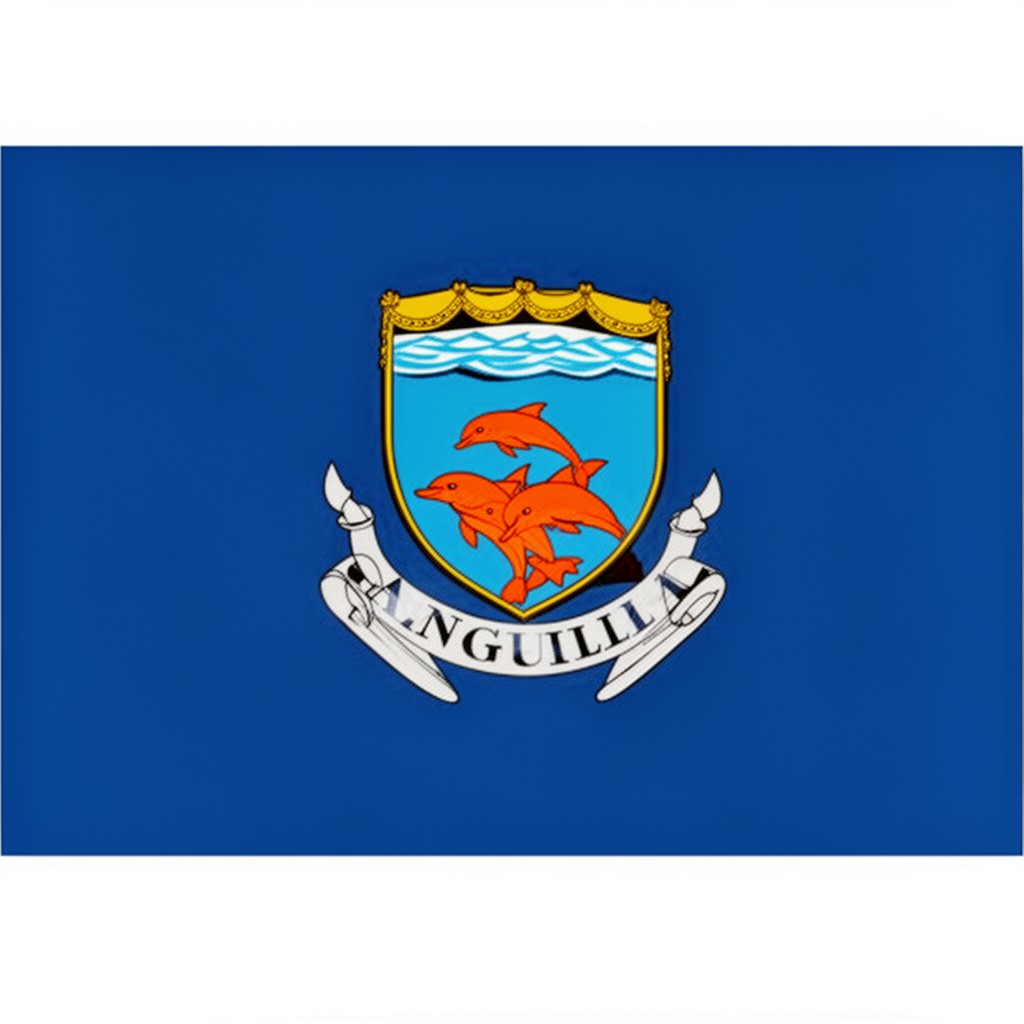 AI-generated illustration of Flag of Anguilla