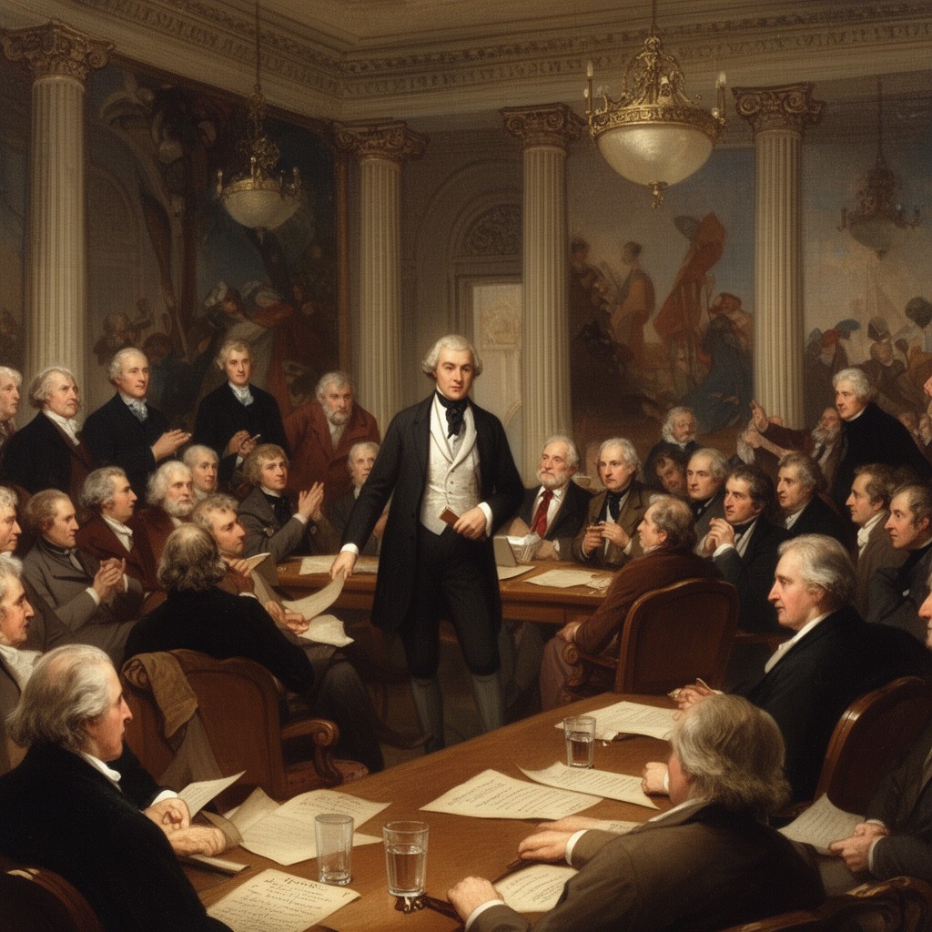 AI-generated illustration of Constitutional Convention