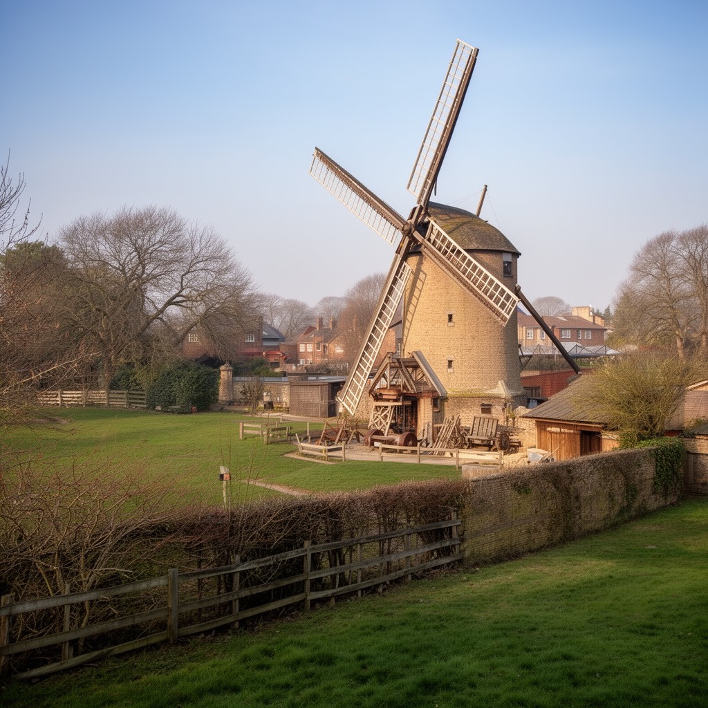AI-generated illustration of Ellis Mill