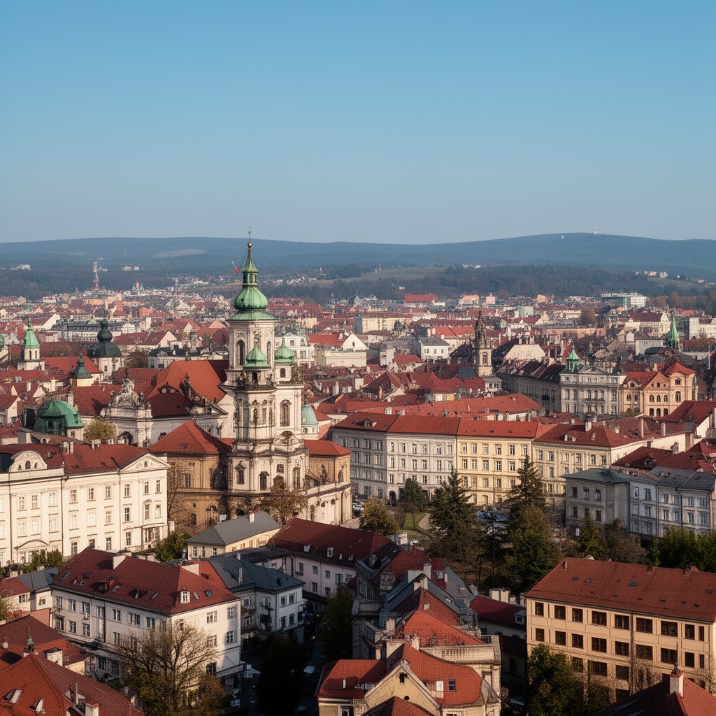 AI-generated illustration of Brno region