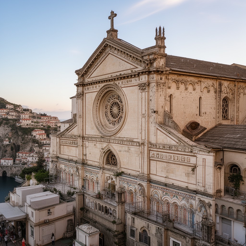 AI-generated illustration of Amalfi Cathedral
