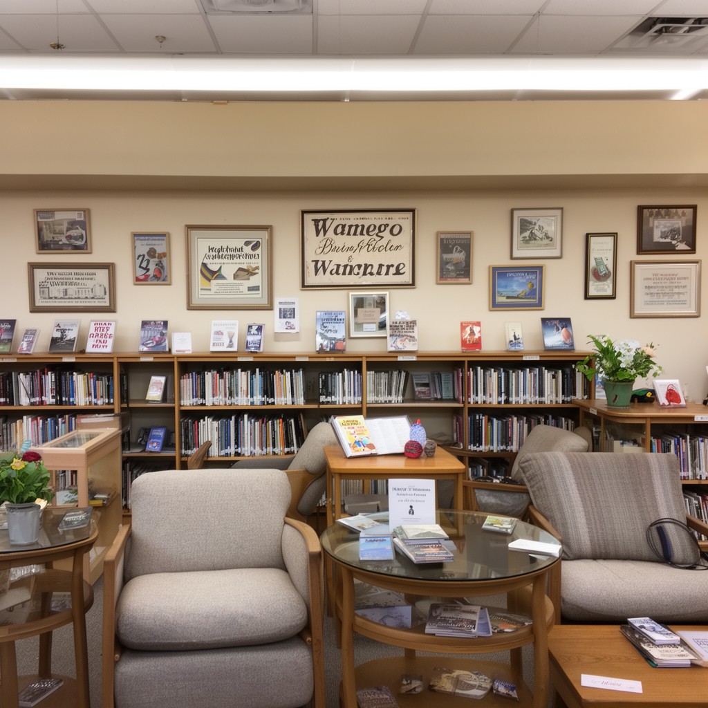 AI-generated illustration of Wamego Public Library
