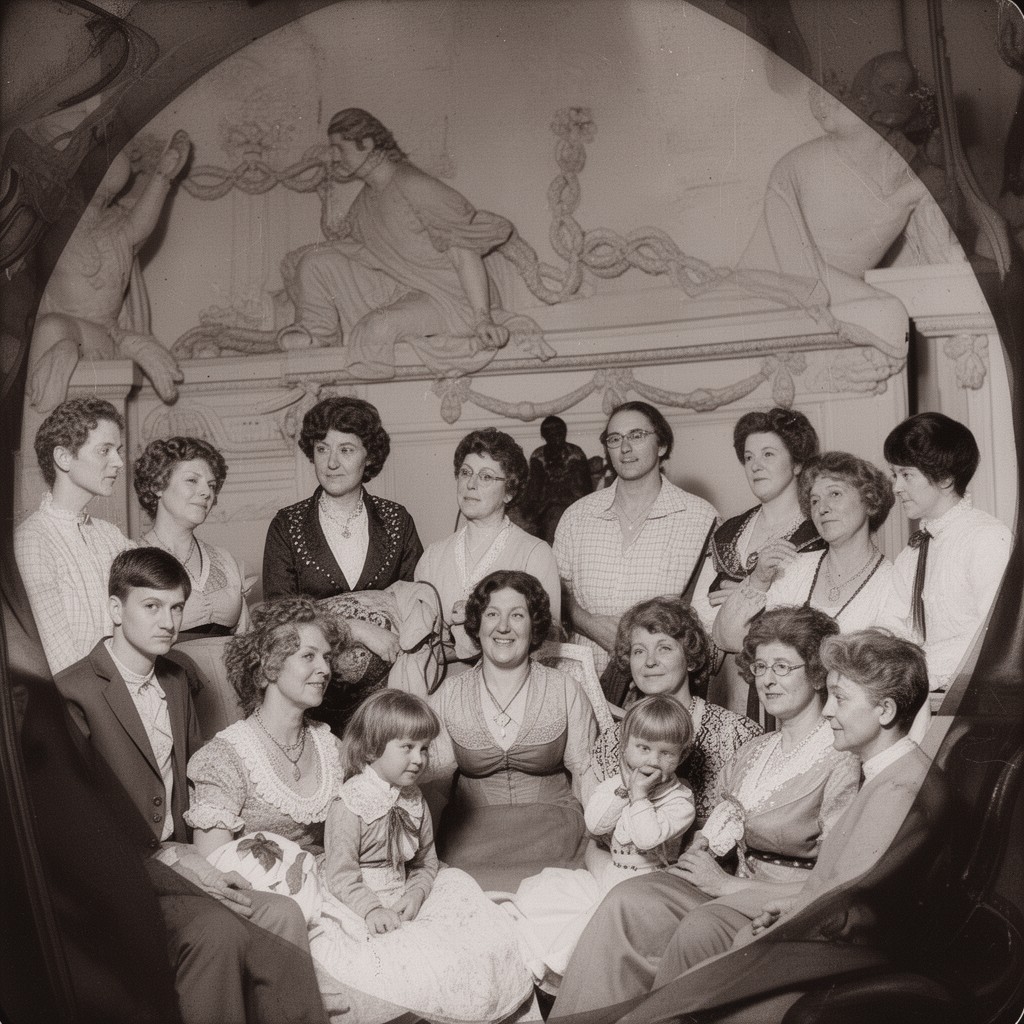 AI-generated illustration of Livingston family