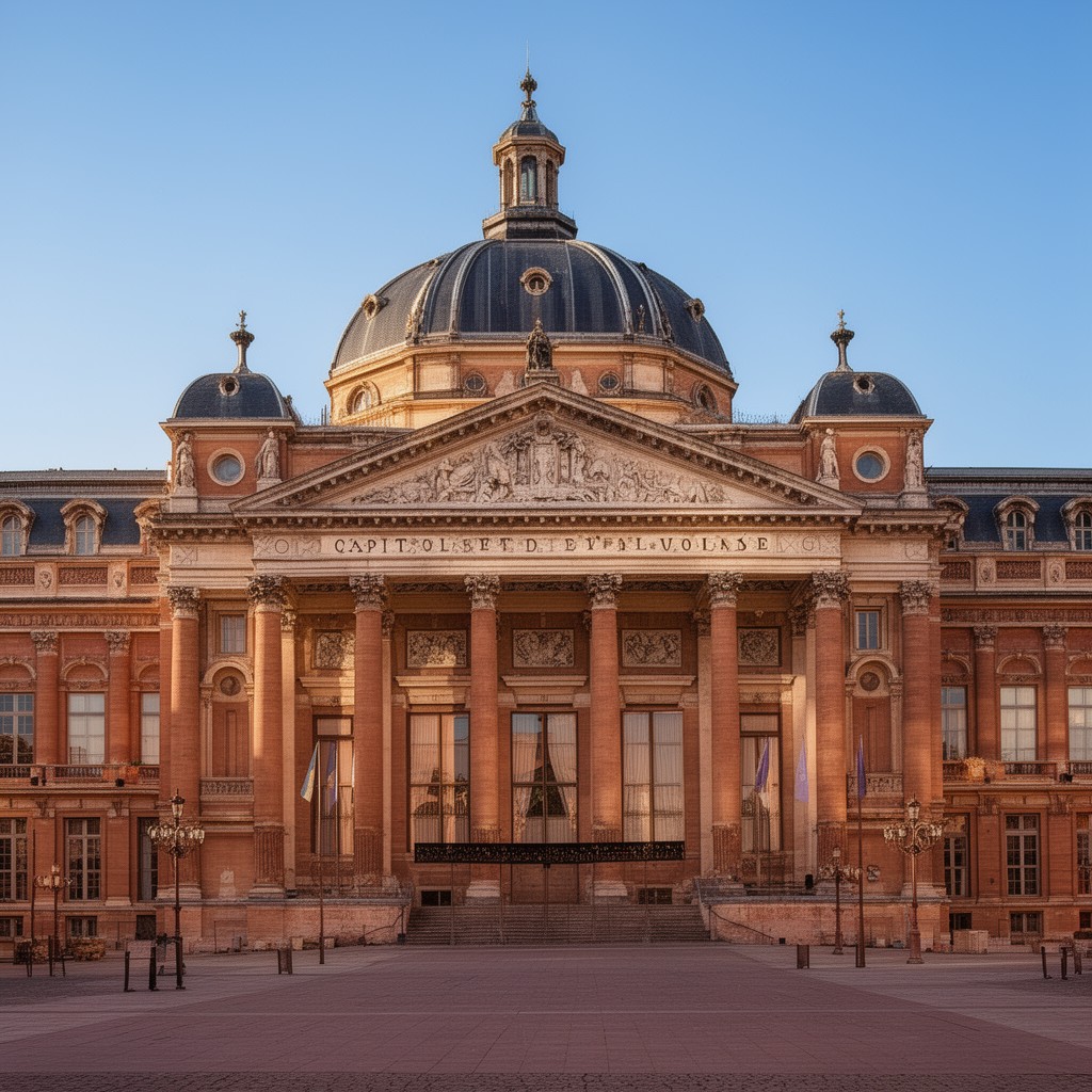 AI-generated illustration of Capitole de Toulouse