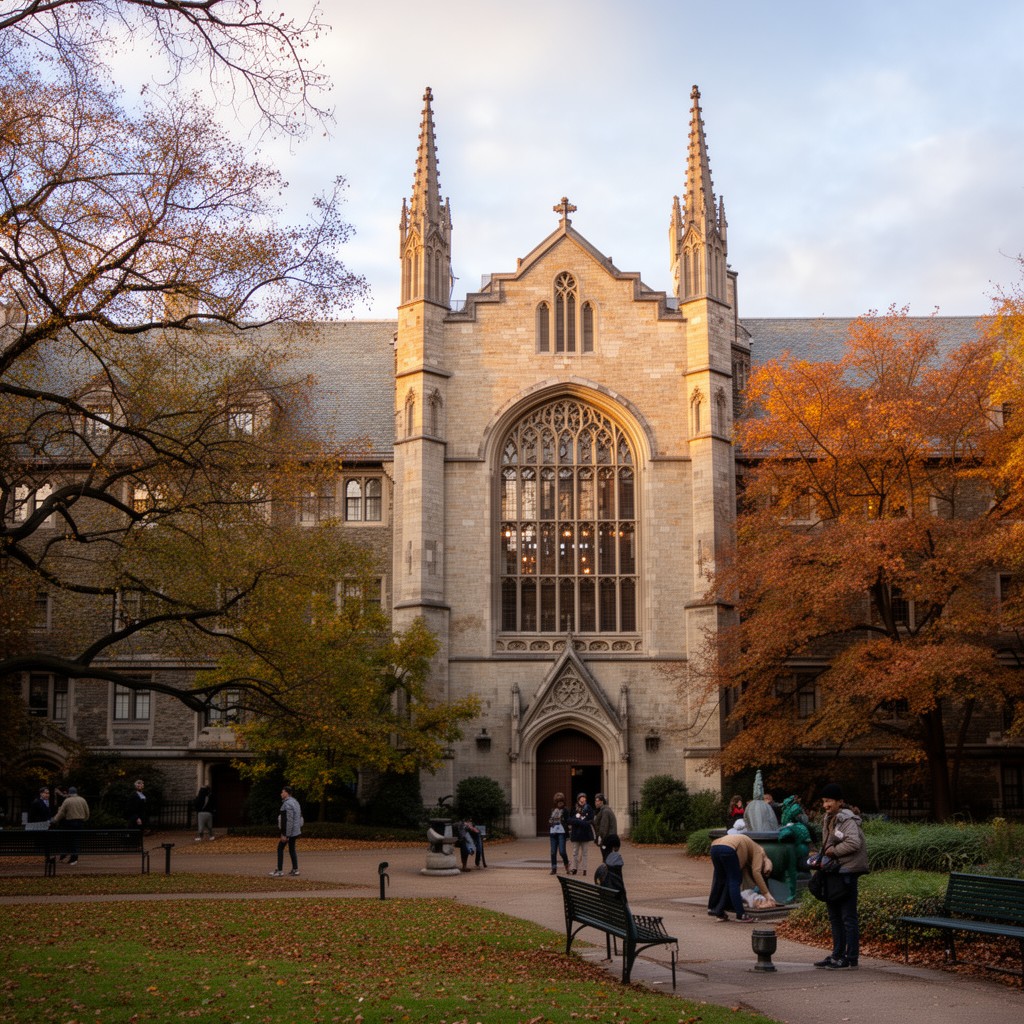 AI-generated illustration of Yale University Old Campus
