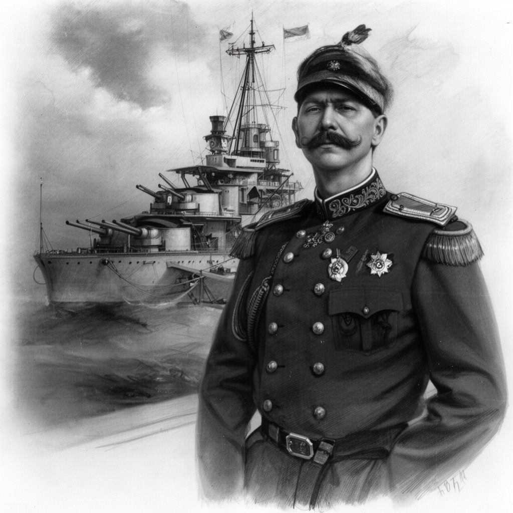 AI-generated illustration of Wilgelm Vitgeft
