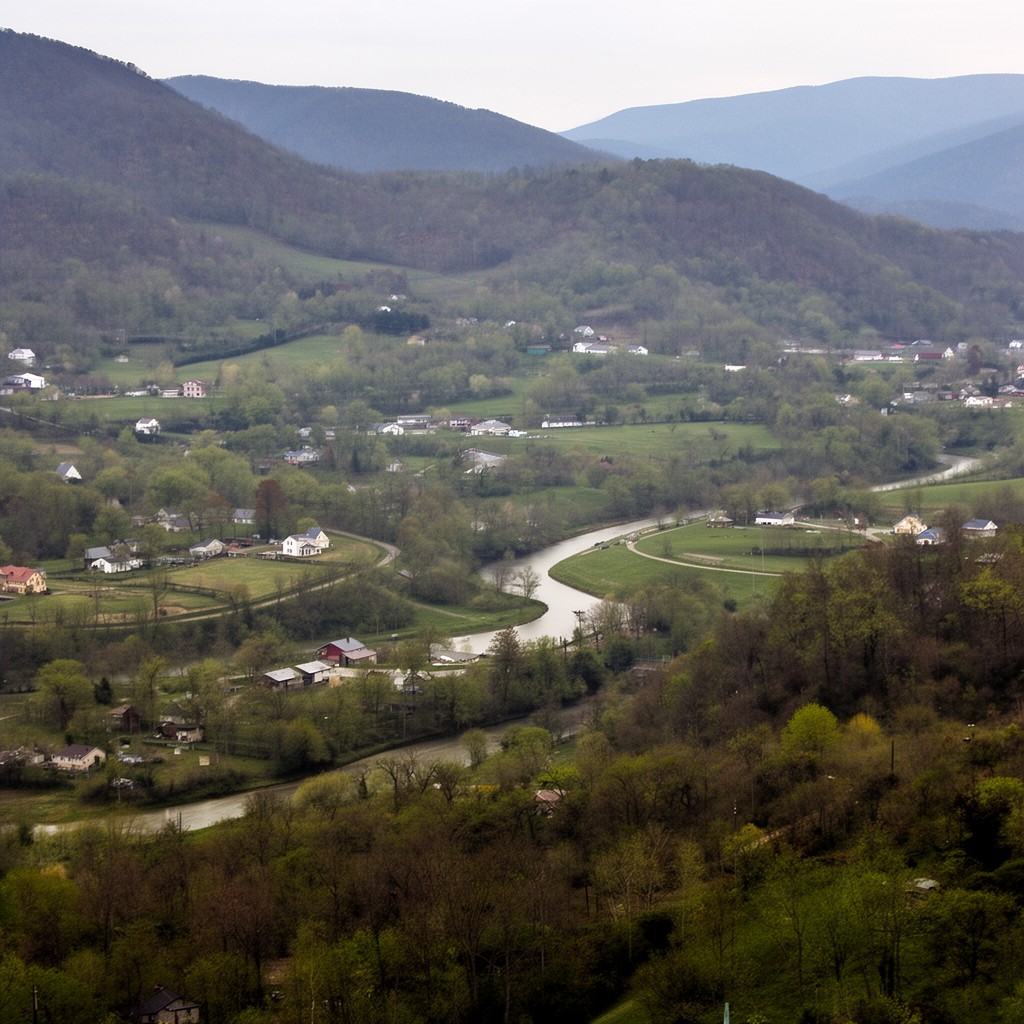 AI-generated illustration of western Virginia