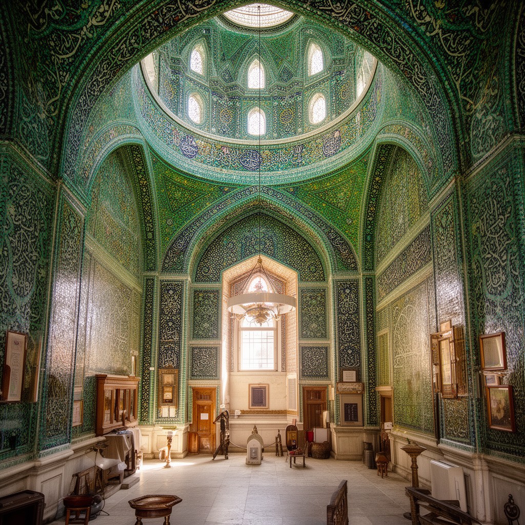 AI-generated illustration of Yeşil Cami (Green Mosque)