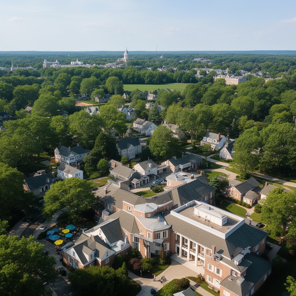 AI-generated illustration of Radnor, Pennsylvania