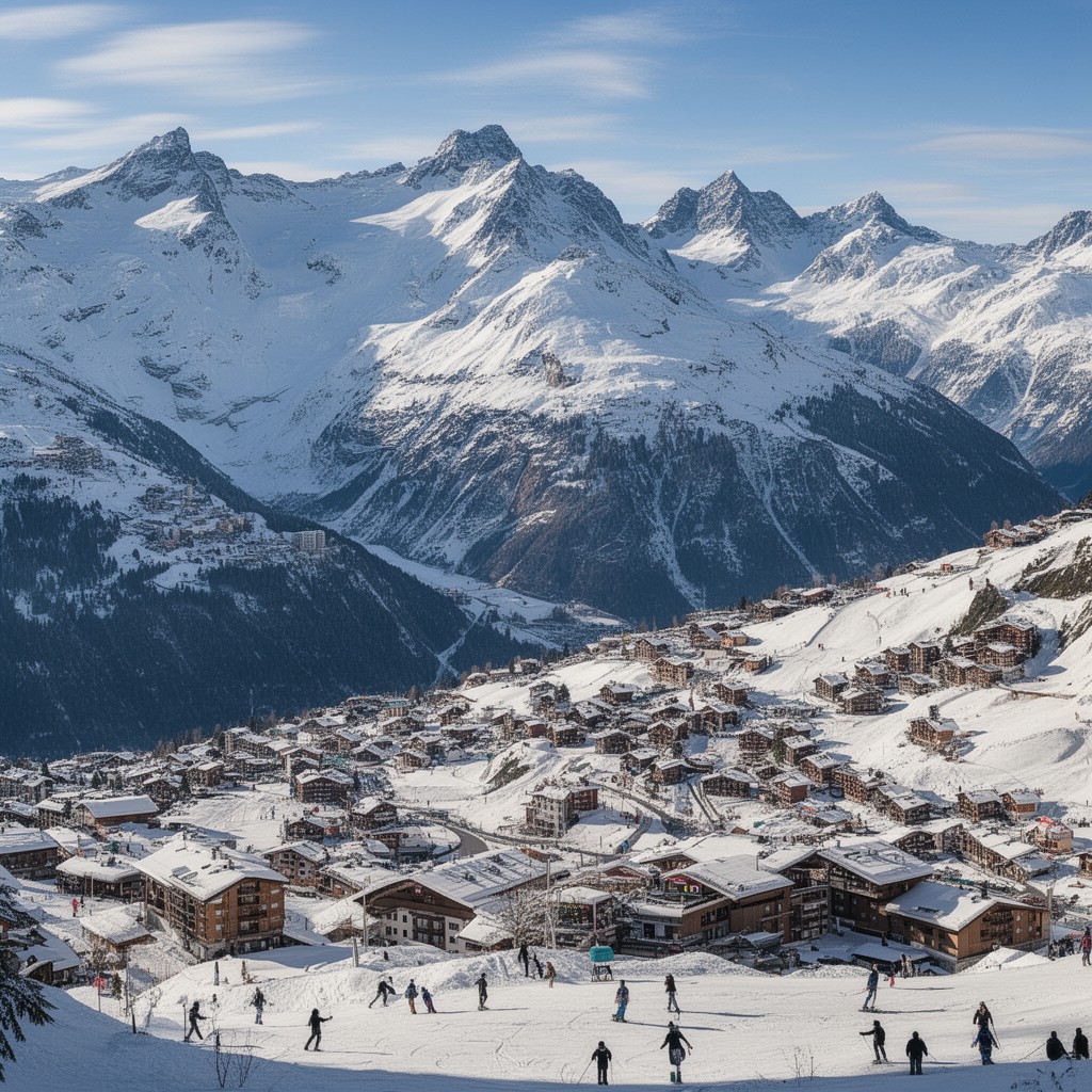AI-generated illustration of Saas-Fee
