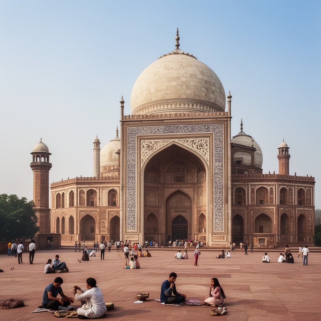 AI-generated illustration of Masjid-i Jahan-Numa