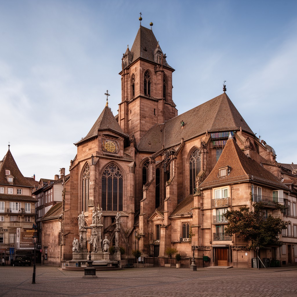 AI-generated illustration of Église Saint-Pierre-le-Vieux de Strasbourg