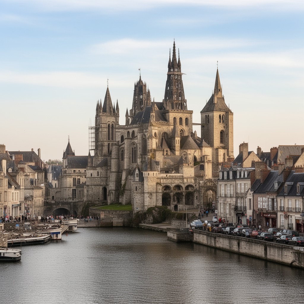 AI-generated illustration of Caen