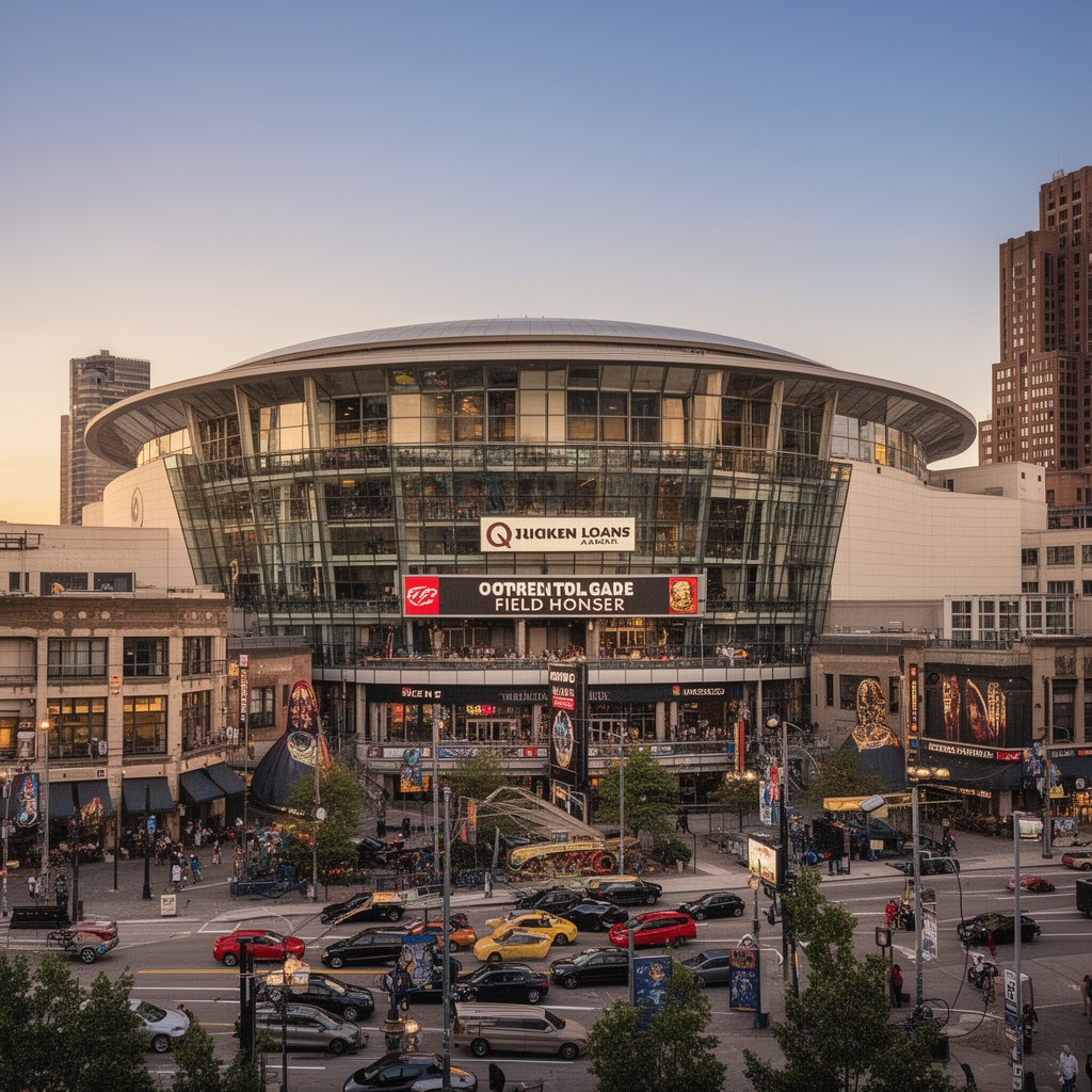 AI-generated illustration of Quicken Loans Arena
