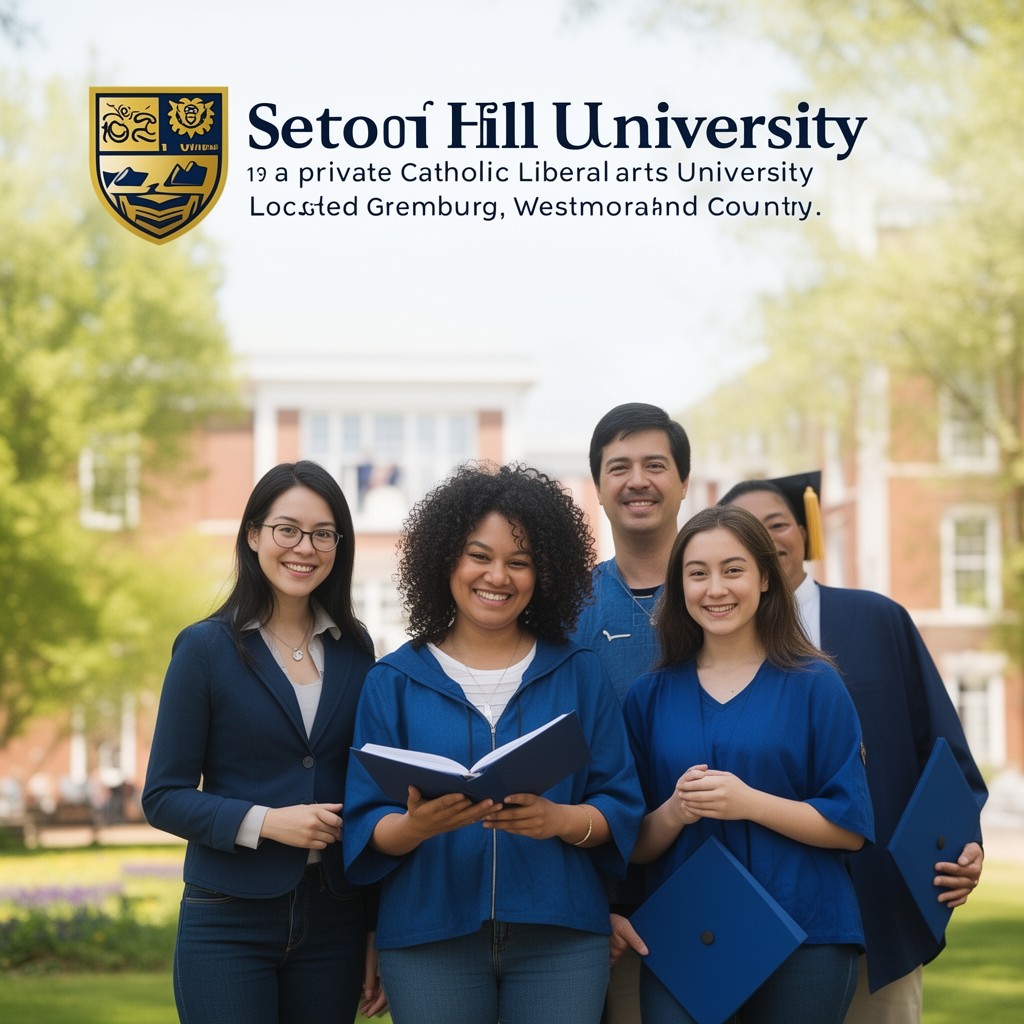 AI-generated illustration of Seton Hill University