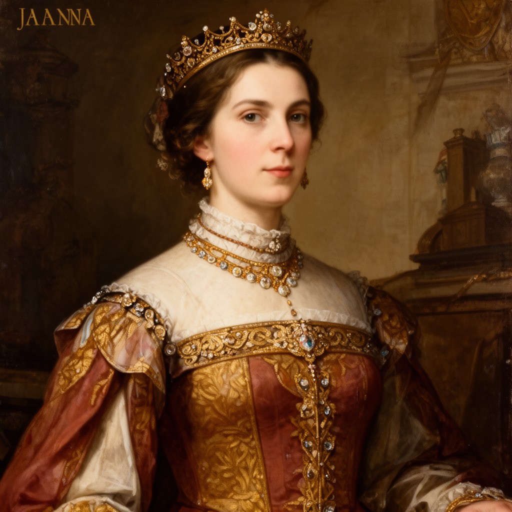 AI-generated illustration of Joanna I of Naples