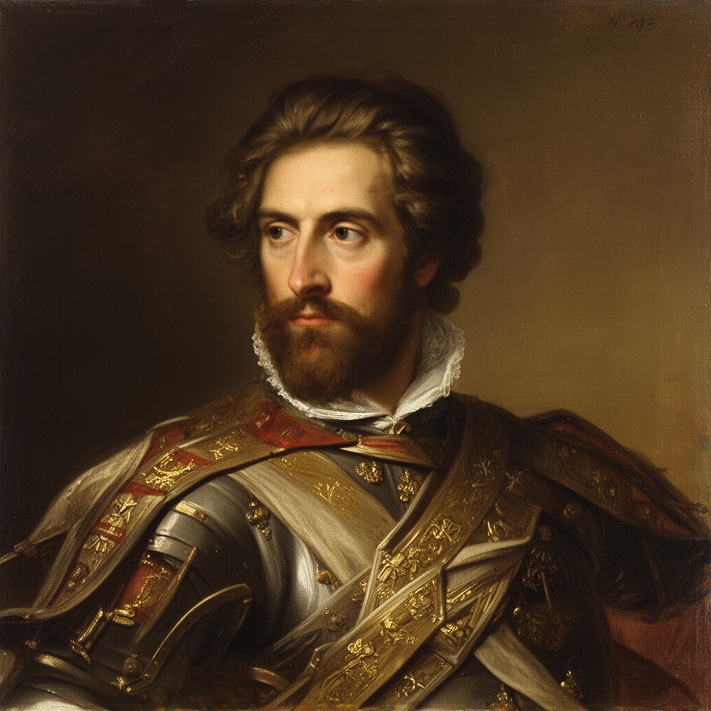 AI-generated illustration of Antonio de Oquendo