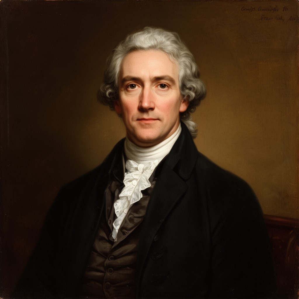 AI-generated illustration of George Grenville