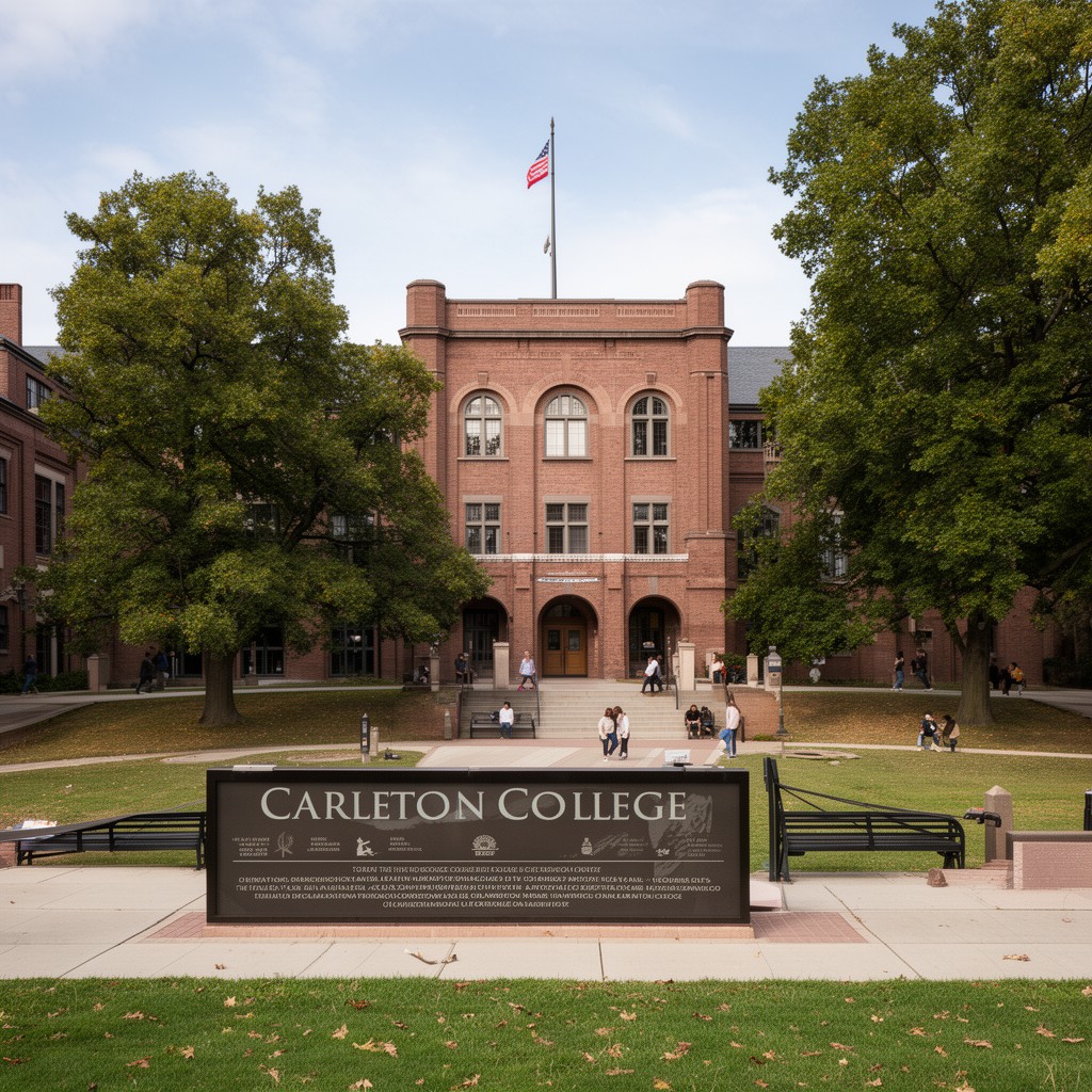 AI-generated illustration of Carleton College
