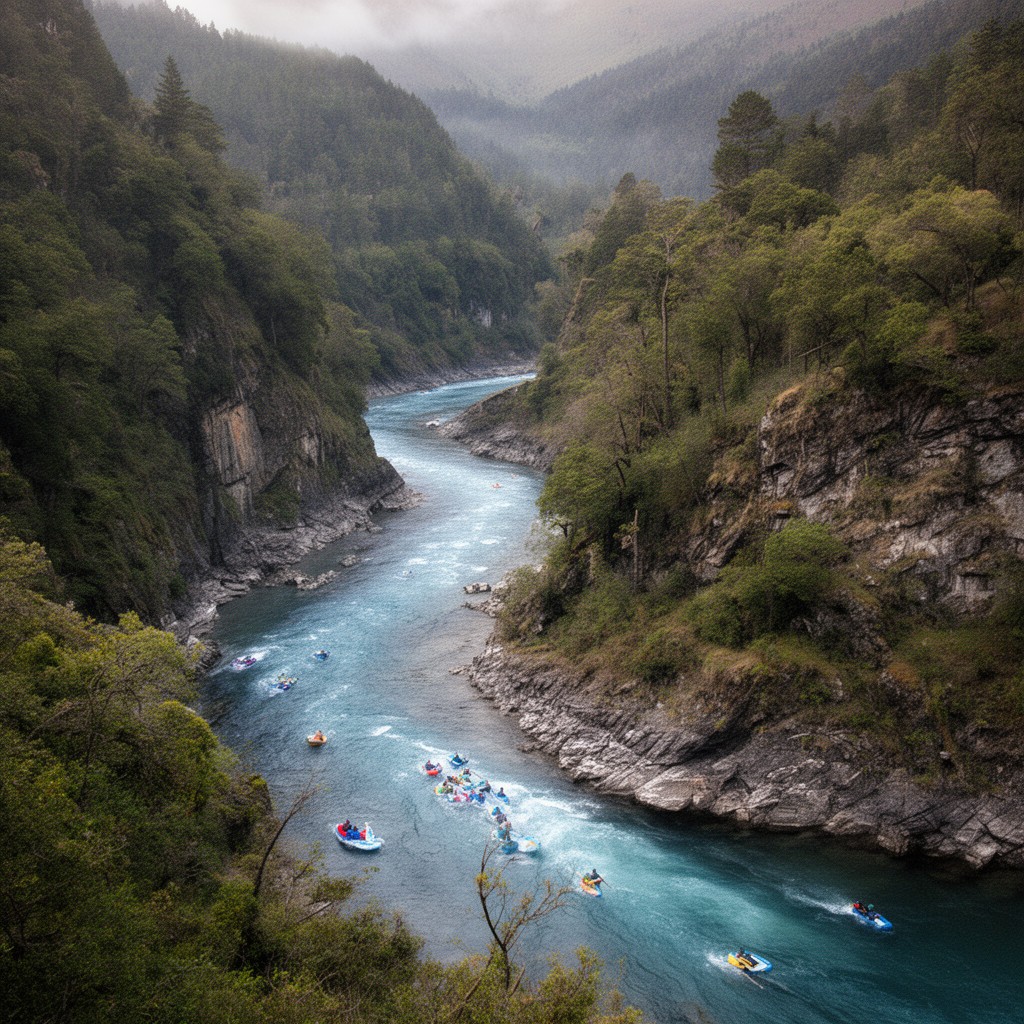 AI-generated illustration of Rangitīkei River