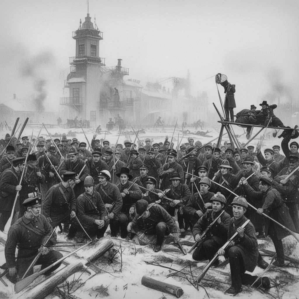 AI-generated illustration of Battle of Länkipohja