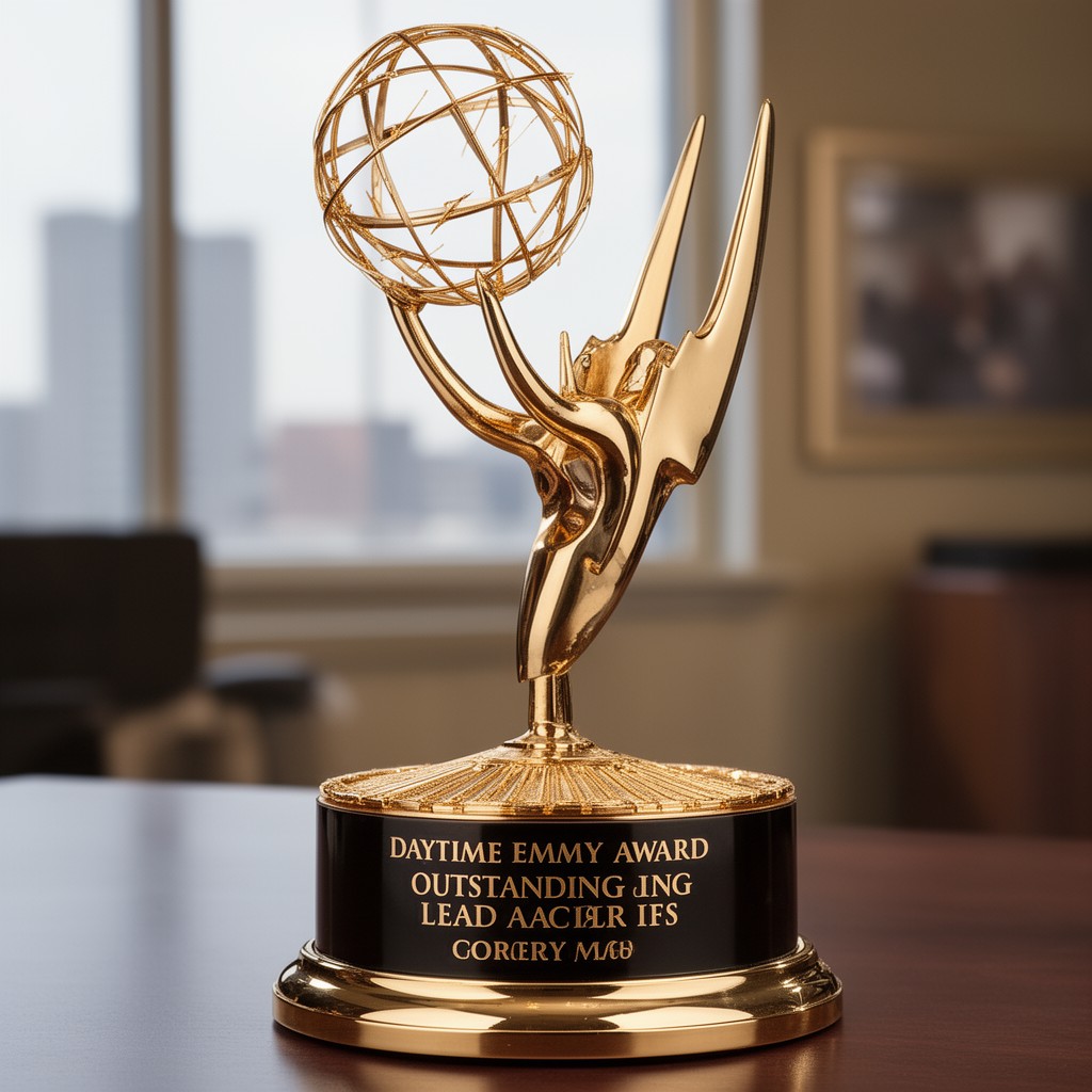 AI-generated illustration of Daytime Emmy Award for Outstanding Lead Actor in a Drama Series
