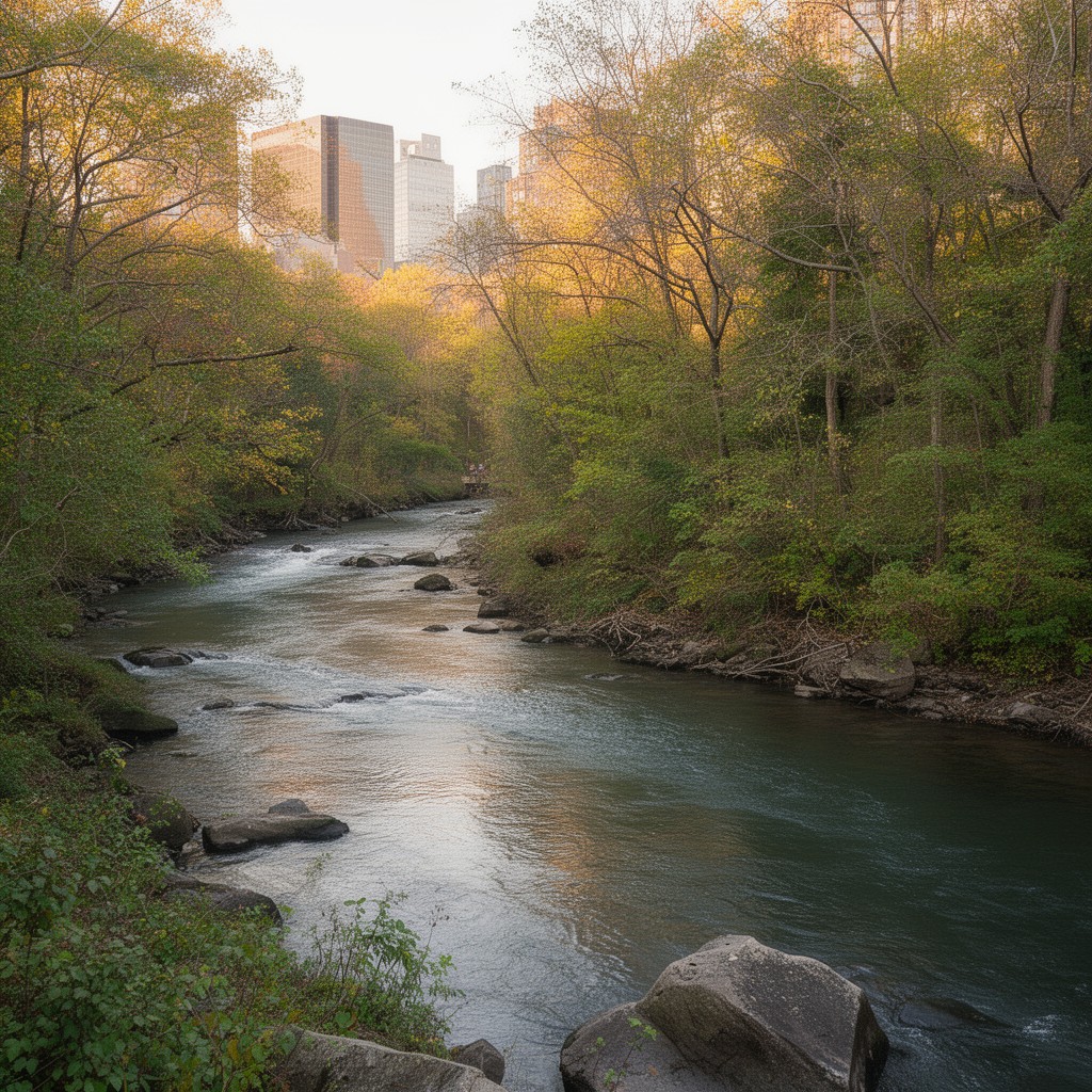 AI-generated illustration of Walkill River