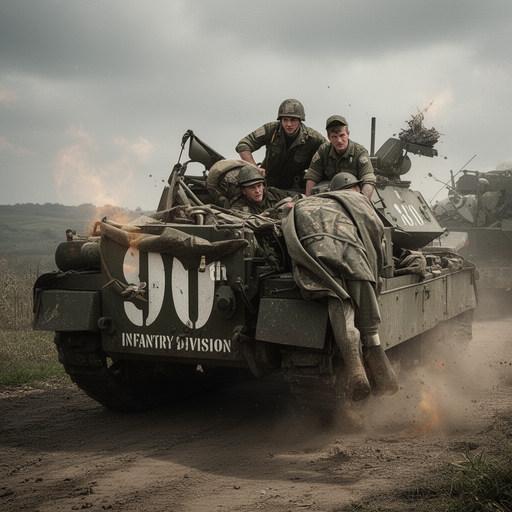 AI-generated illustration of 90th Infantry Division (United States)