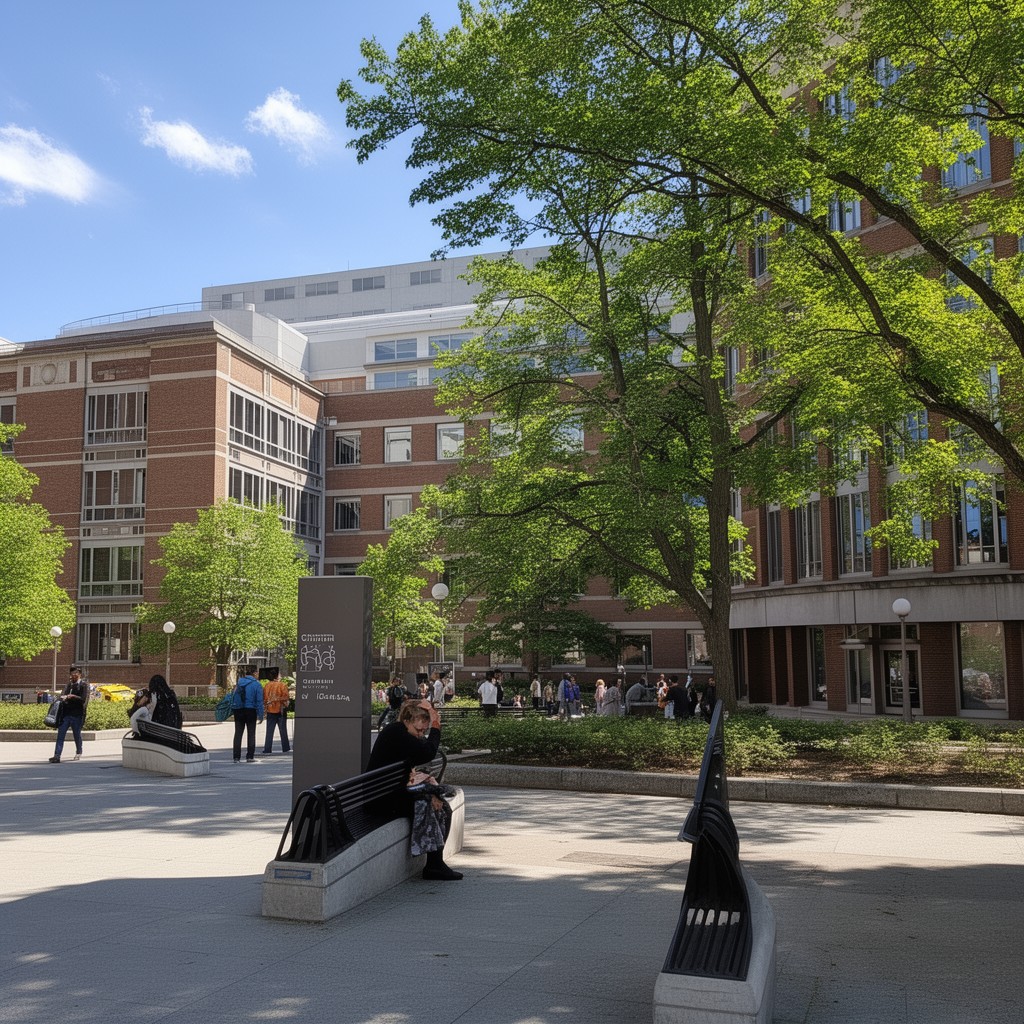 AI-generated illustration of Columbia University School of Nursing