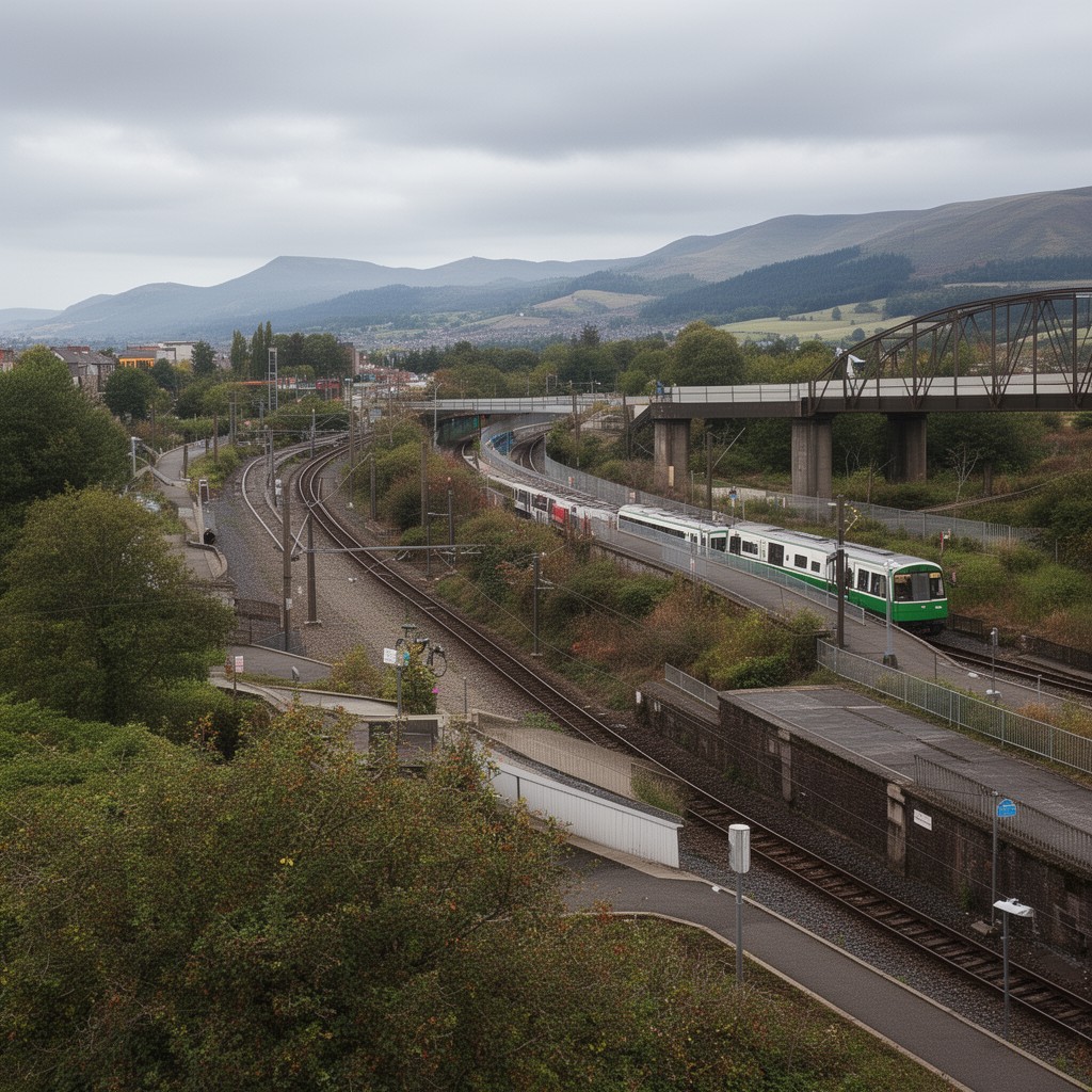 AI-generated illustration of Paisley Canal Line