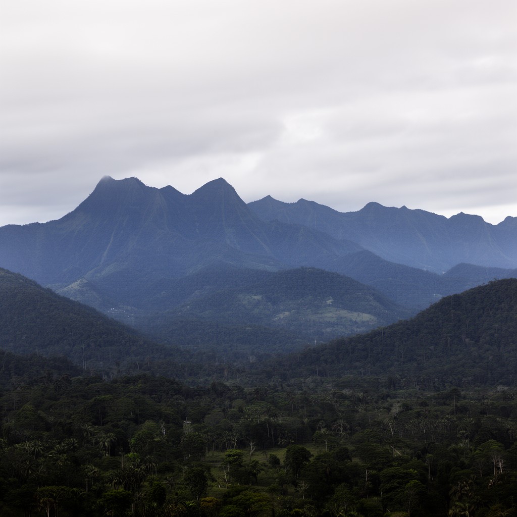 AI-generated illustration of Barisan Mountains